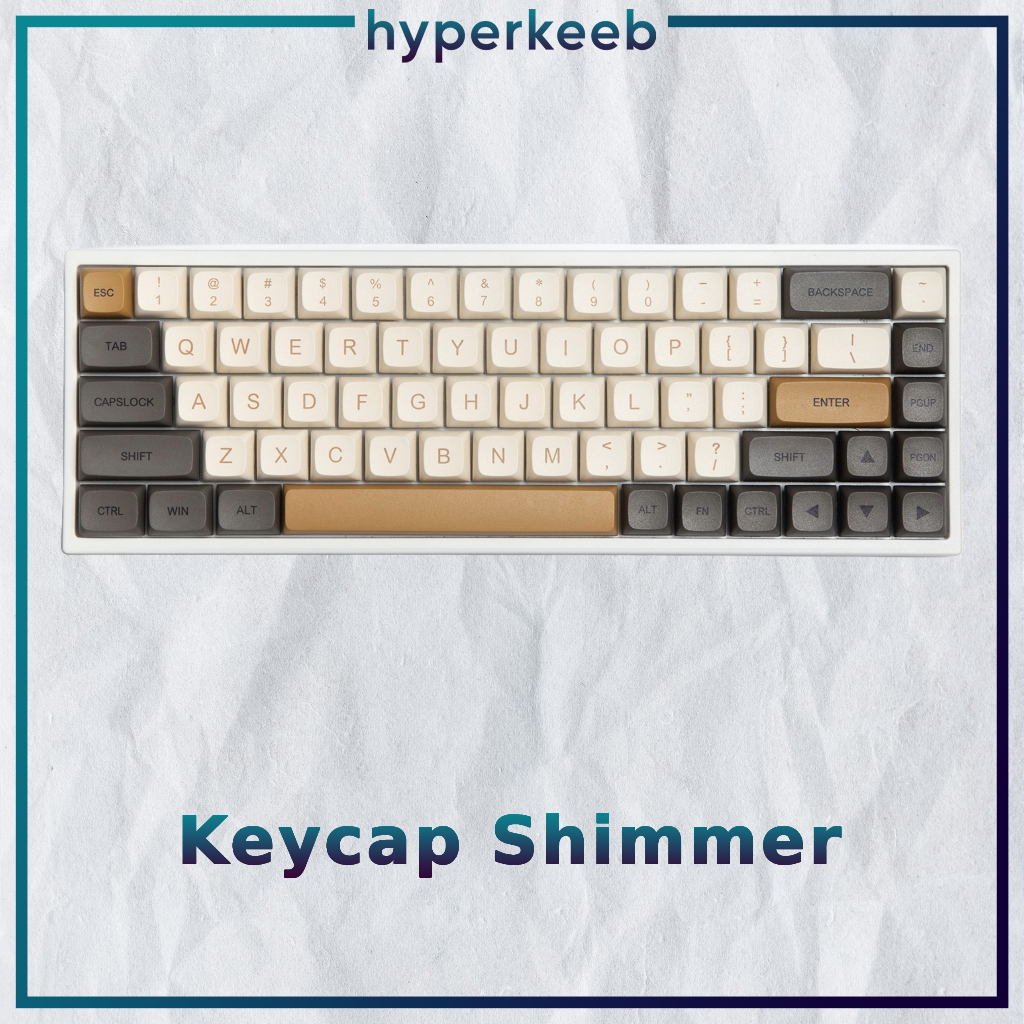 125 nút bàn phím cơ Shimmer song ngữ, nhựa PBT dày 1,5mm in Dyesub, Keycap Profile XDA | HYPERKEEB