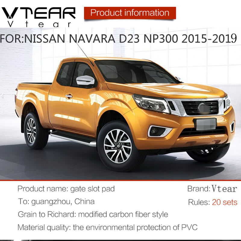{dcfnfyhj} Vtear For Nissan Navara NP300 D23 2015 2016 2017 2018 2019 2020 2021 Gate slot pad Interior Door Pad Cup Holders Non-slip mats 20pcs ราคา 1,130 บาท*ส่งฟรี