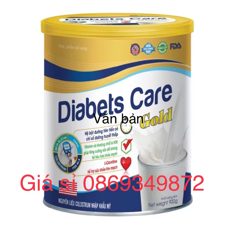 Hộp 900g Sữa tiểu đường Diabets Care Gold dùng được cho người huyết áp tim mạch tăng cường đề kháng 