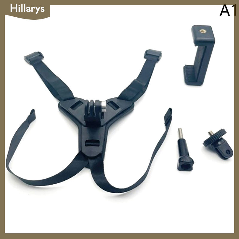 [Hillarys] Xe Máy Mũ Bảo Hiểm Dây đeo cằm núi chủ với điện thoại Clip Tương thích cho GoPro anh hùng 5 6 7 hành động thể thao máy ảnh đầy đủ mặt chủ