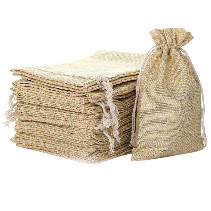 L55.9 inch X 8 inch Natural Linen Burlap Bags With Drawstring for Gift Bags Wedding Party Favors Jewelry Pouch, Snack Sacks and DIY Craft Arts Projects