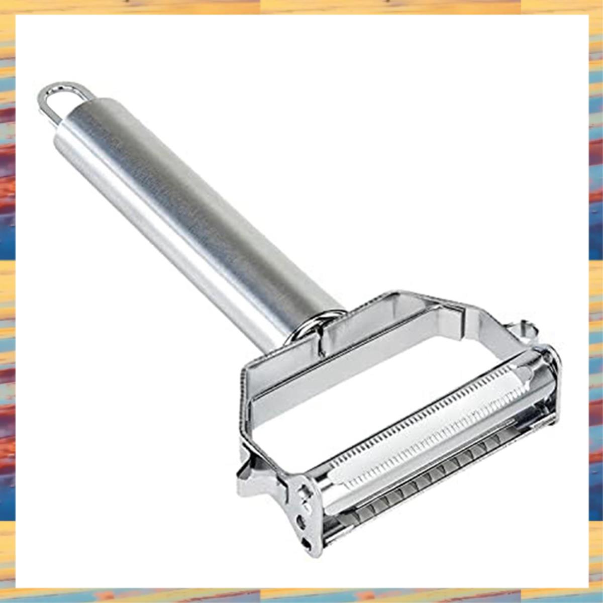 (GRSU) 1 Pcs Vegetable Peeler Dual Blade Vegetable Peeler Stainless Steel Vegetable Peeler Commercial Grade Julienne Cutter, Slicer, Shredder,Scraper Fruit, Potatoes