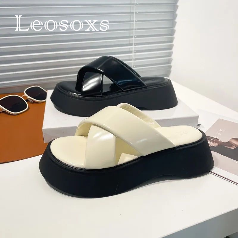 Leosoxs dép sandal nữ dép nữ dép bánh mì nữ dép bánh mì Chống Trượt 070702