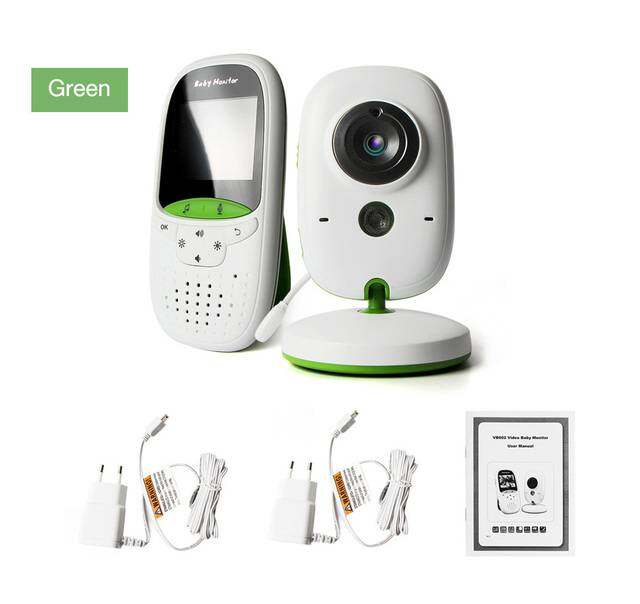 Vb602 bé Màn hình quan sát ban đêm IR máy theo dõi nhiệt độ bài hát ru intercom VOX chế độ video bé Máy Ảnh Bộ đàm giữ trẻ