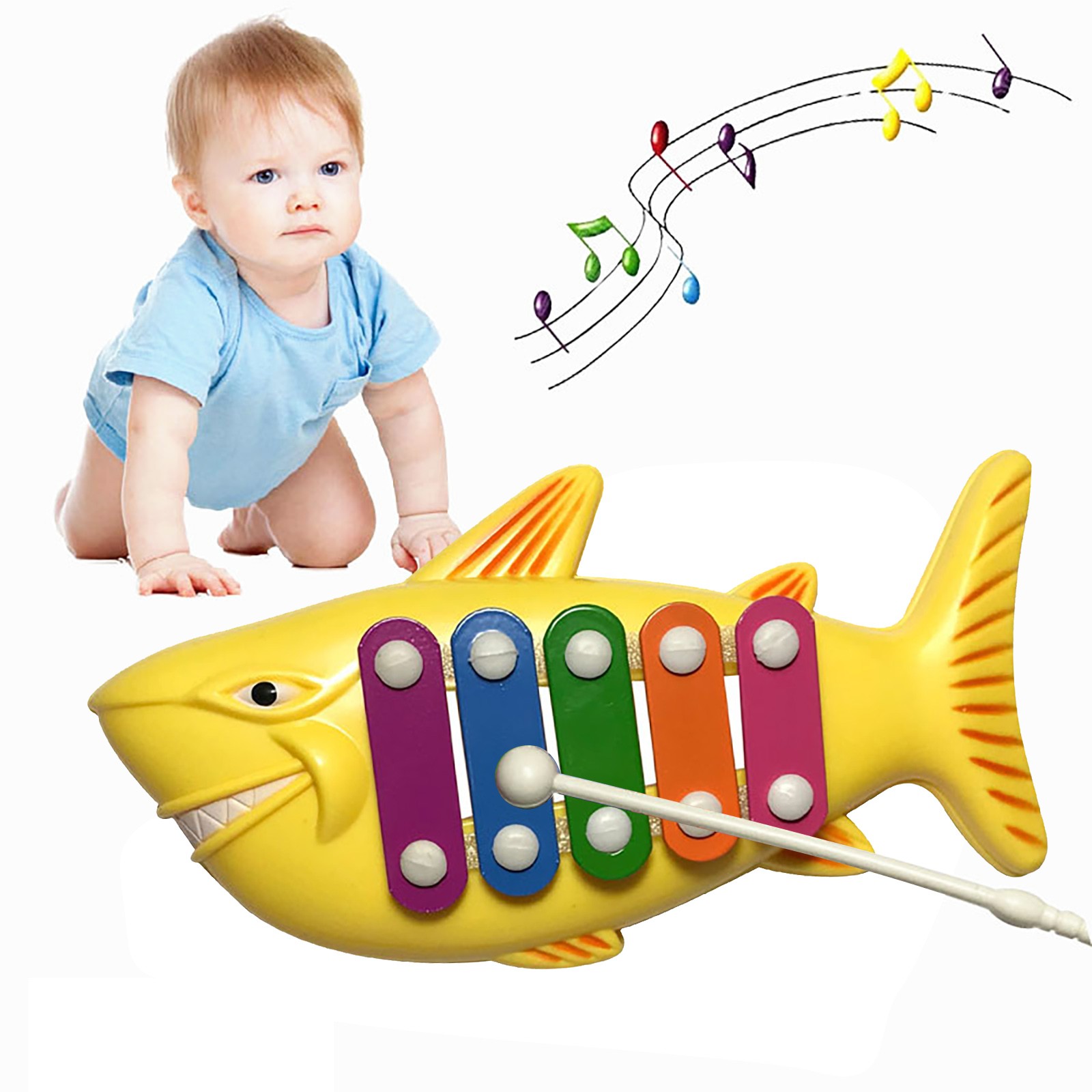 Bàn phím poppet học tập Đồ chơi âm nhạc phát triển bé gái tập đi giáo dục trẻ em chơi