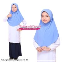 Tudung Sekolah Awning Scuba Berdagu Getah Reject Tudung Sicomel Original