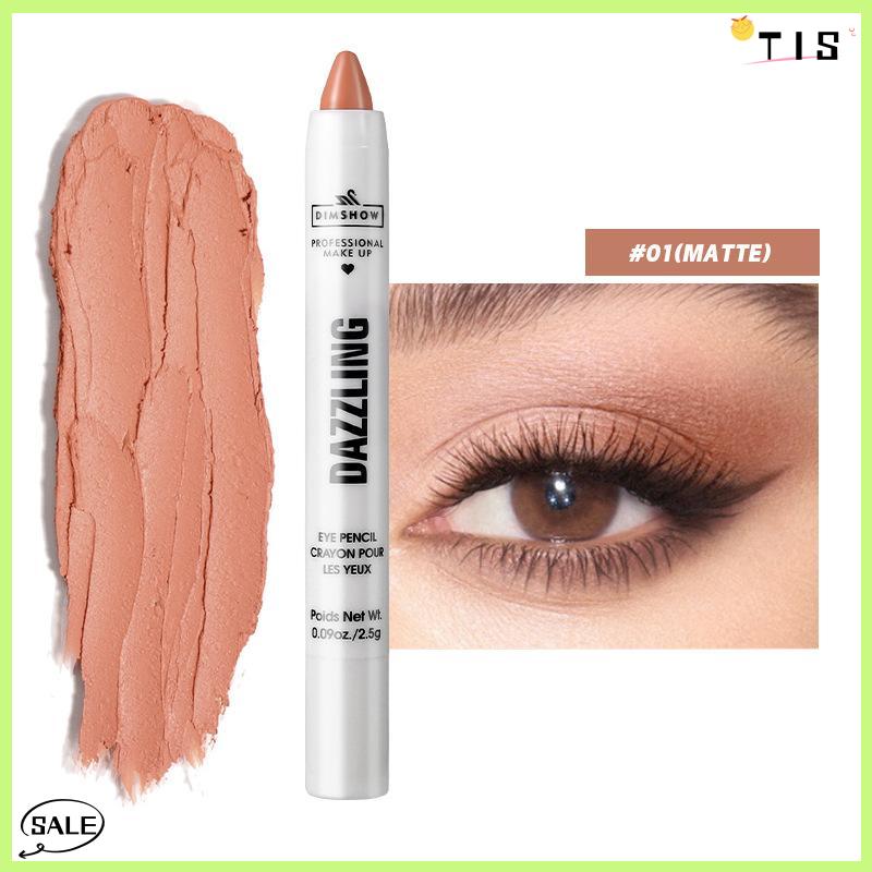 Follow Get New【TIS】 Dimshow Highlighter Eyeshadow Bút Chì không thấm nước long lanh Nude Eye Shadow nằm tằm trang điểm sắc tố mỹ phẩm Bút kẻ mắt - 2