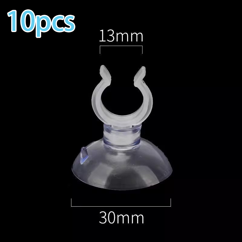 [HUSTOM] COD 10 chiếc cốc hút bể cá ống hút bơm oxy bể cá ống hút cố định ống khí kẹp cố định ống hút nhiệt kế - 7