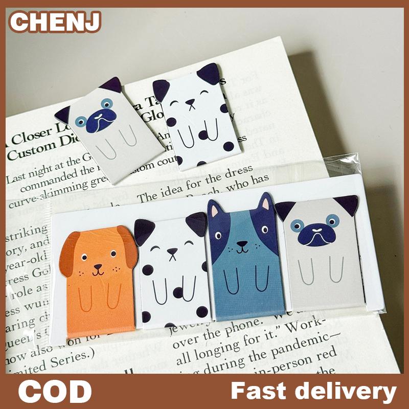 CHENJ 4 cái bộ dễ thương động vật từ đánh dấu-phim hoạt hình chó mèo văn phòng phẩm sáng tạo quà tặng sinh viên trở lại trường hiện tại