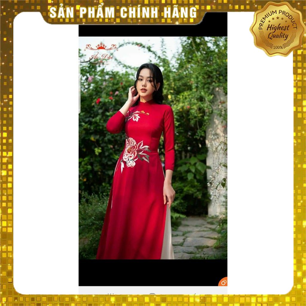 Giảm giá áo dài lụa tây thi cao cấp