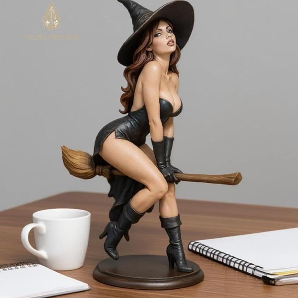 Phù thủy Halloween bức tượng 6 inch Nhựa quyến rũ phù thủy bức tượng Halloween Phù Thủy gợi cảm figurine cho văn phòng nhà cửa trang trí bàn