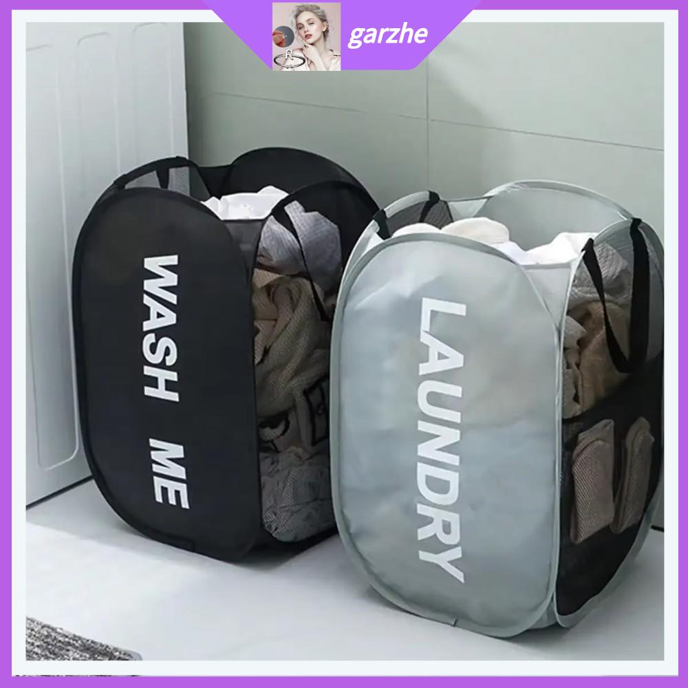 GARZHE24272 Có thể gập lại Giỏ Giặt Di Động Dung lượng lớn Chống mài mòn Giỏ quần áo bẩn Thực tế Có thể giặt Giỏ Đồ Giặt Bẩn