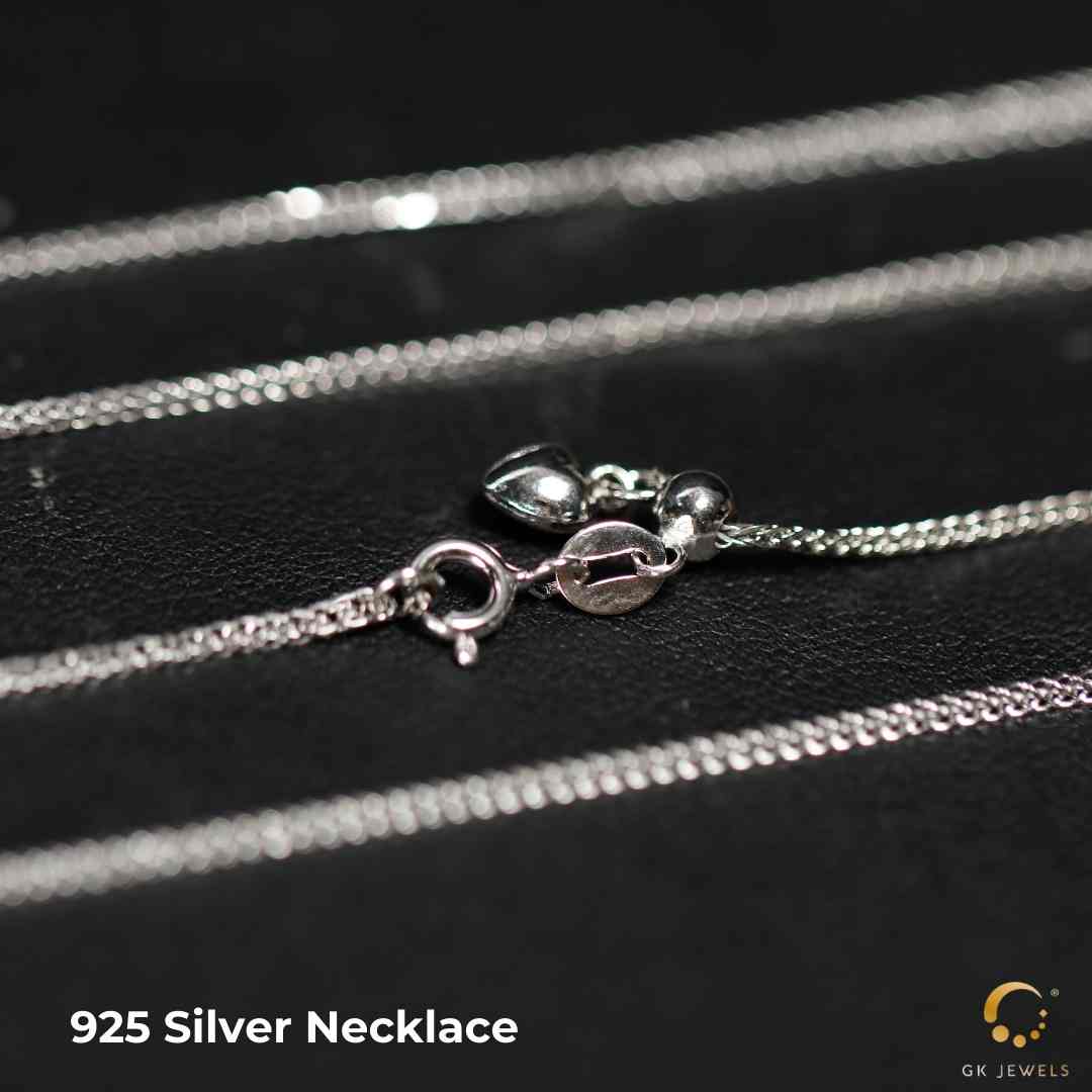 925 Silver Chopin Adjustable Necklace 60cm+-