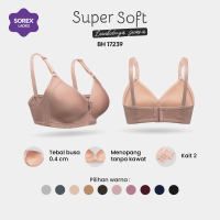 Sorex Bra Tanpa Kawat Busa Sedang Full Cup B-C Kait 3 Super Soft BH 17239