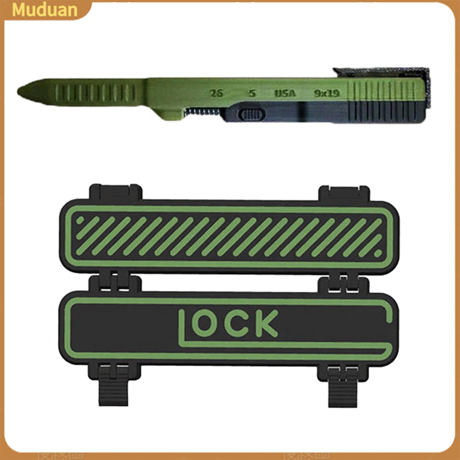 muduan Glock Style Pen Military Design Pen Bolt-action Ballpoint Pen – 3d Printed Refillable Ink Durable Metal Design Unique Gift for Men Collectors Perfect Everyday Carry Tool