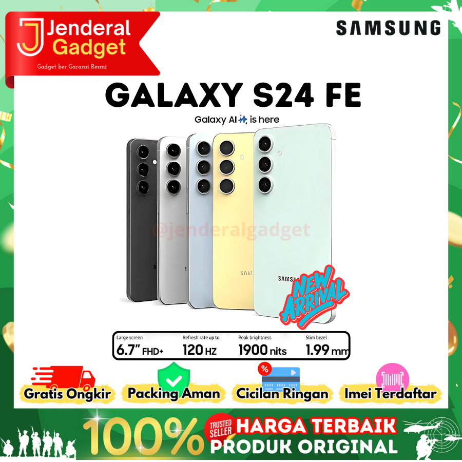 Samsung Galaxy S24 FE 5G 8/128GB NFC Garansi Resmi Harga  7,999,000 Ringgit*Penghantaran Percuma