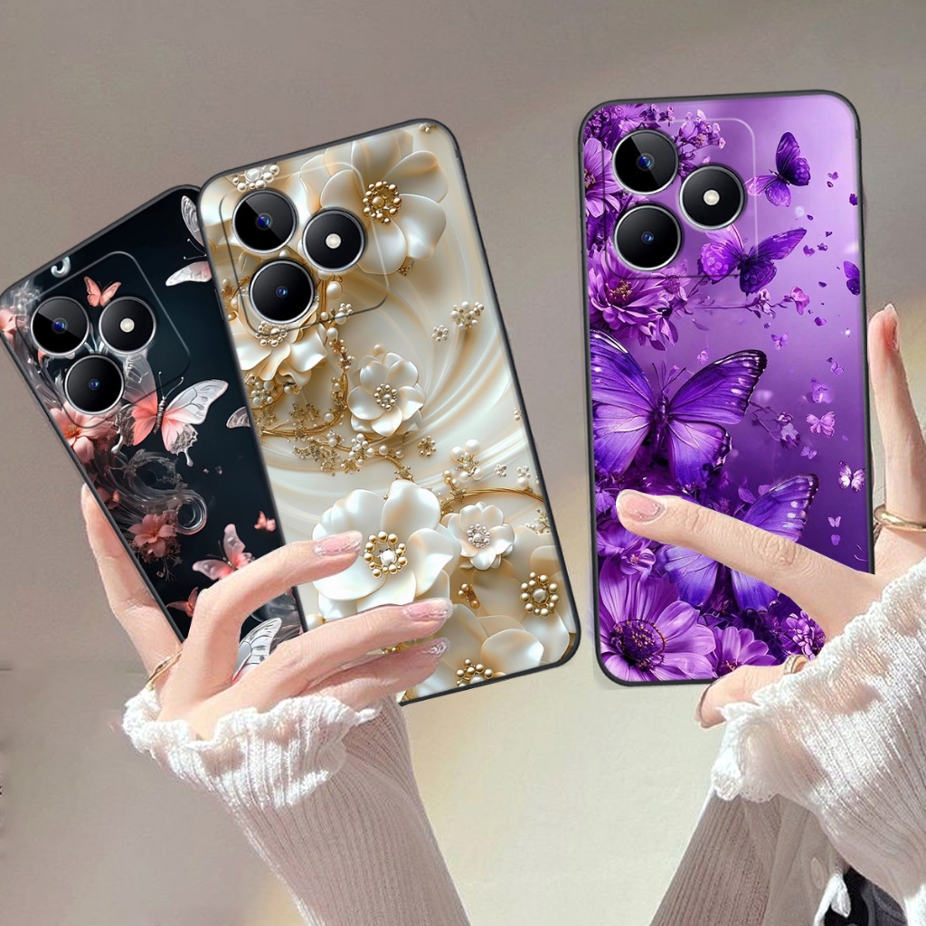 Ốp lưng cho Realme C53/ C51/ NOTE 50 in họa tiết hoa xinh,sang trọng