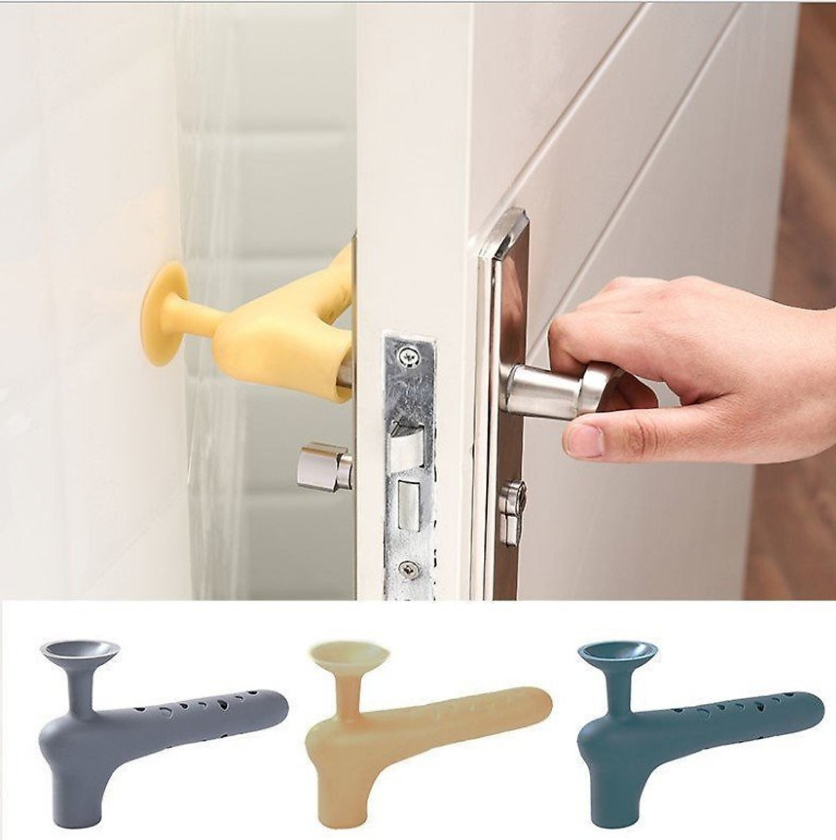 Bọc Tay Nắm Cửa Silicon Chống Va Đập - Hàng Loại 1