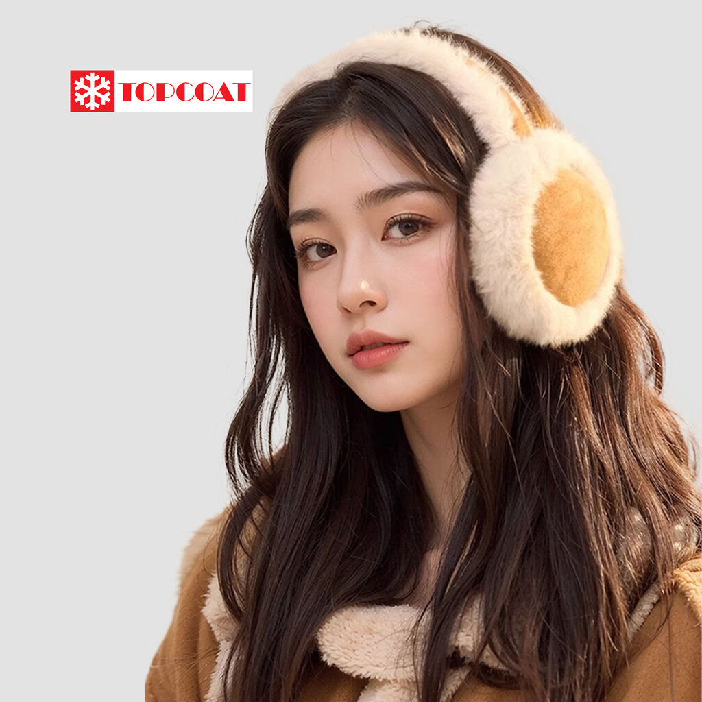 TOPCOAT ที่ปิดหูกันหนาวสำหรับผู้หญิง เฟอร์ขนมิงค์หนานุ่ม พับเก็บได้ ง่ายต่อการพกพา (1 อัน) Freesize ราคา 290 บาท*ส่งฟรี