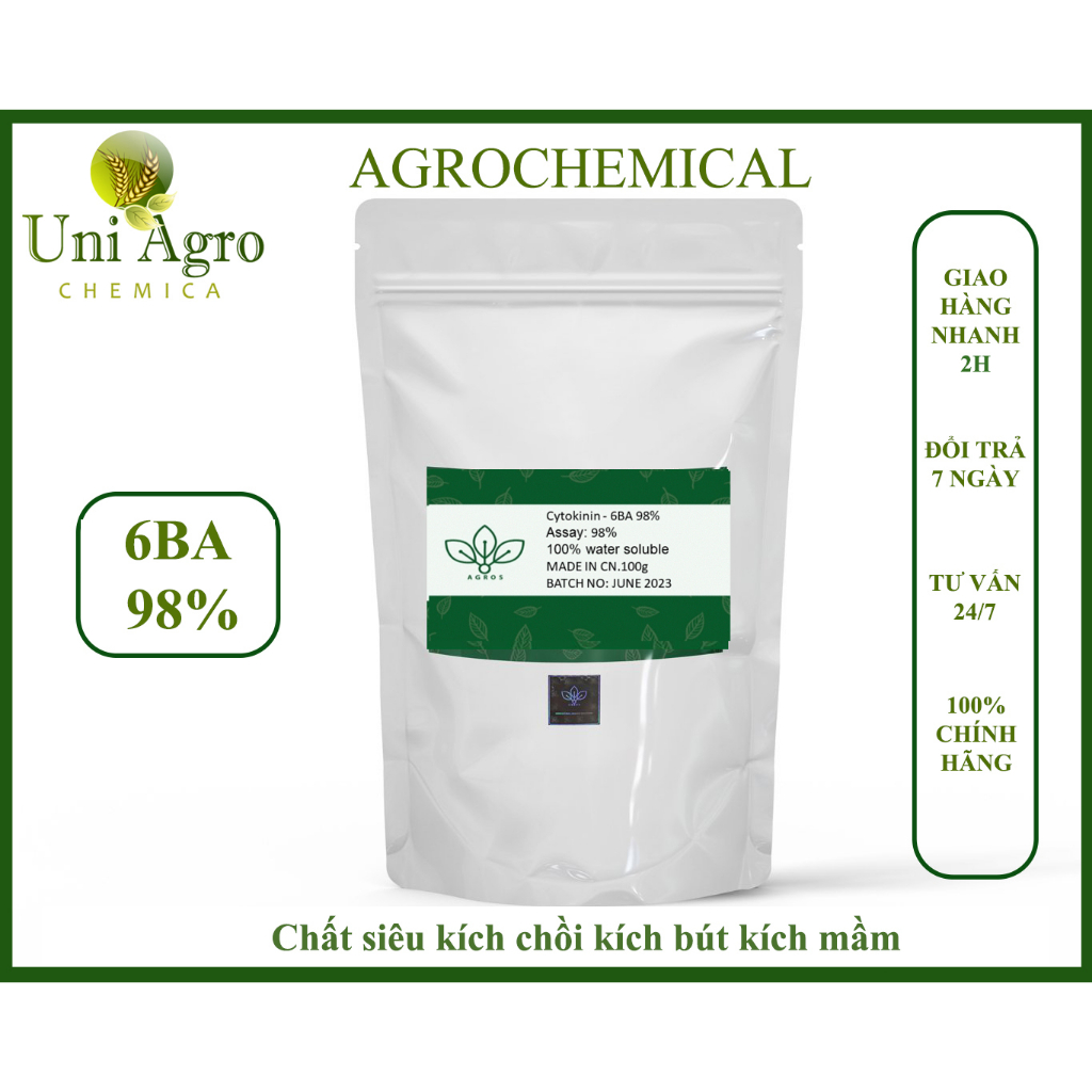 Chất siêu kích chồi kích bút kích mầm - Cytokinin - 6BA 98%  Hormone 6-BAP (100g)