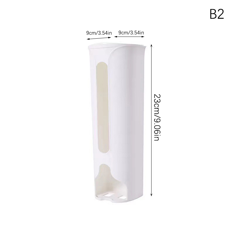 1pc Plastic Bag Holder Wall Mount Adhesive Grocery Bag Holder And Dispenser  For Plastic Bags Home Kitchen Shopping Bags Carrier White - Home & Kitchen  - Temu