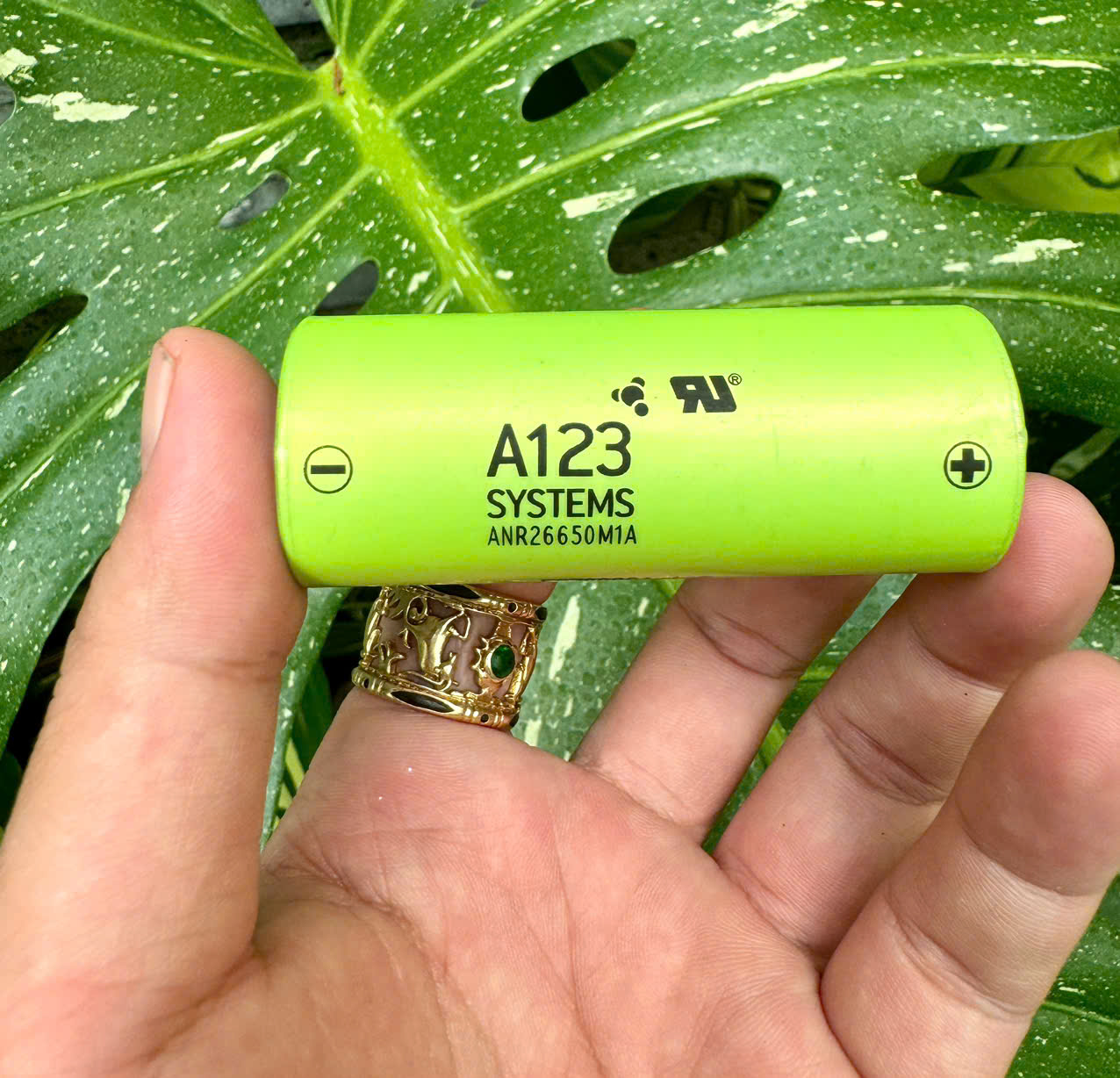 Cell Panasonic A123 ANR26650M1A LiFePO 3.2V tháo khối.