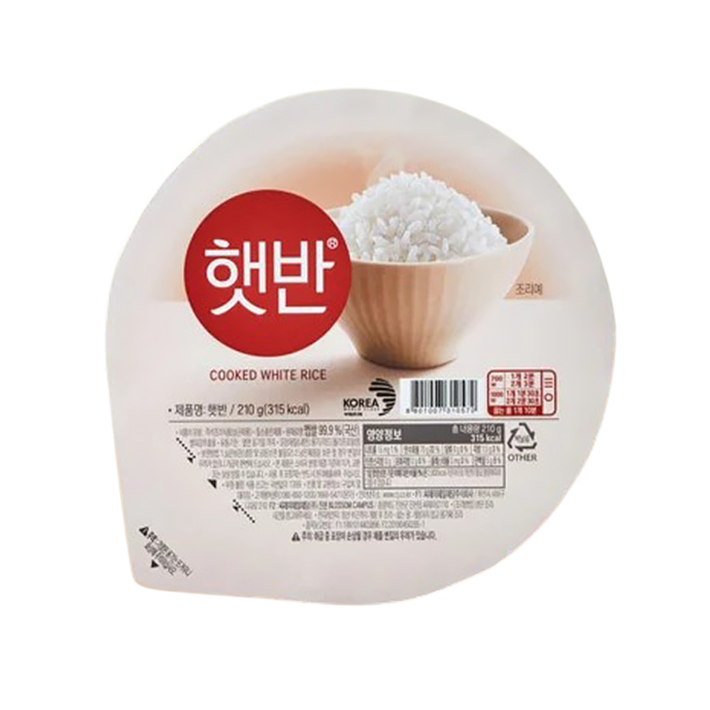 Hetbahn Hatban Korean White Rice Ready to Eat 130 Grams ราคา 59 บาท*ส่งฟรี