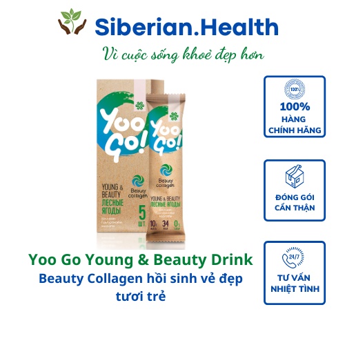 Date T6/2025 [Hỗ trợ bổ sung Collagen thủy phân ]  Yoo Go Young & Beauty Drink Mix – 5 gói