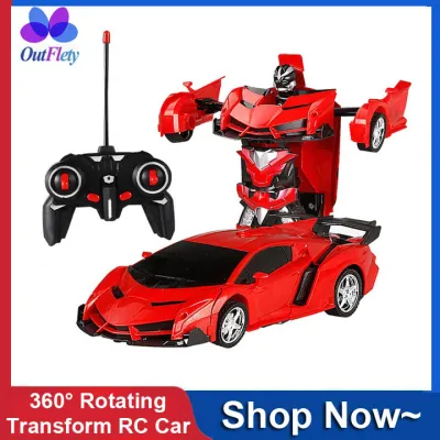 OutFlety RC Vehicles Transformer Toys, One-key Deformation Robot Car Rechargeable Toys, Electric RC Drift Car Remote Control Toy Cars Car Control Toys Big Car Toys for Kids Boys