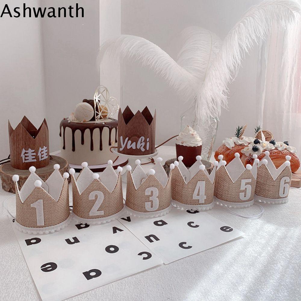 ASHWANTH INS Sáng Tạo Ảnh Đạo Cụ Vương Miện Hình Dạng Nguồn Cung Cấp bên Với Dây Đeo Đàn Hồi Kỷ niệm Cap Bé Trang Trí Nội Thất Vải bố Thái Hat Bé Bữa Tiệc Sinh Nhật Hat