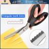 Zigzag Stainless Steel Tailor's Scissors - 5mm Triangle Teeth