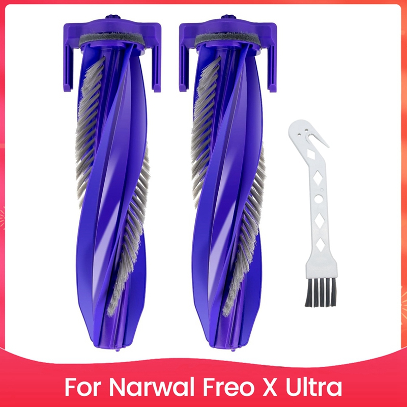 Replacement Brush Rollers for Freo X Ultra Robot Vacuum and Mop Combo Replacement Parts Accessory Kit