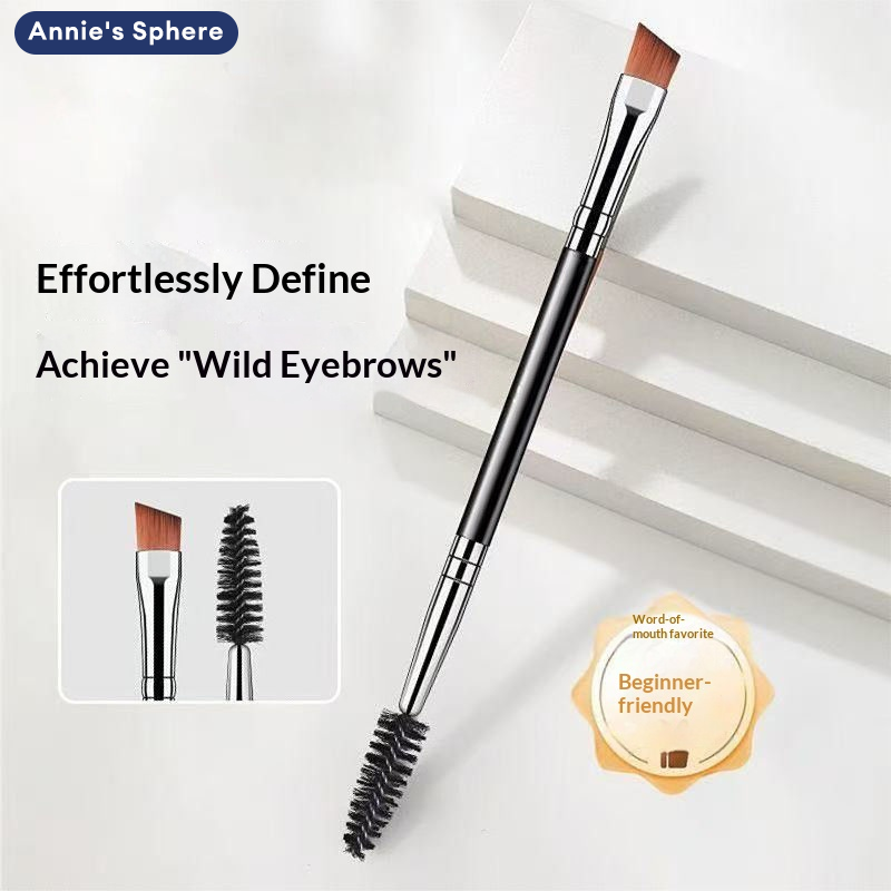 Annie's Sphere Double Brush for Eyebrows Angled Tip and Eyelash Brush, Easy to Use, Gives Natural, Wild-Looking Eyebrows. Suitable for Beginners. ราคา 19 บาท*ส่งฟรี