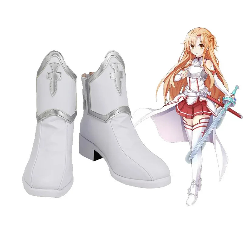 2024 thanh kiếm nghệ thuật trực tuyến sao Yuuki Asuna Anime tùy chỉnh cosplay Giày khởi động