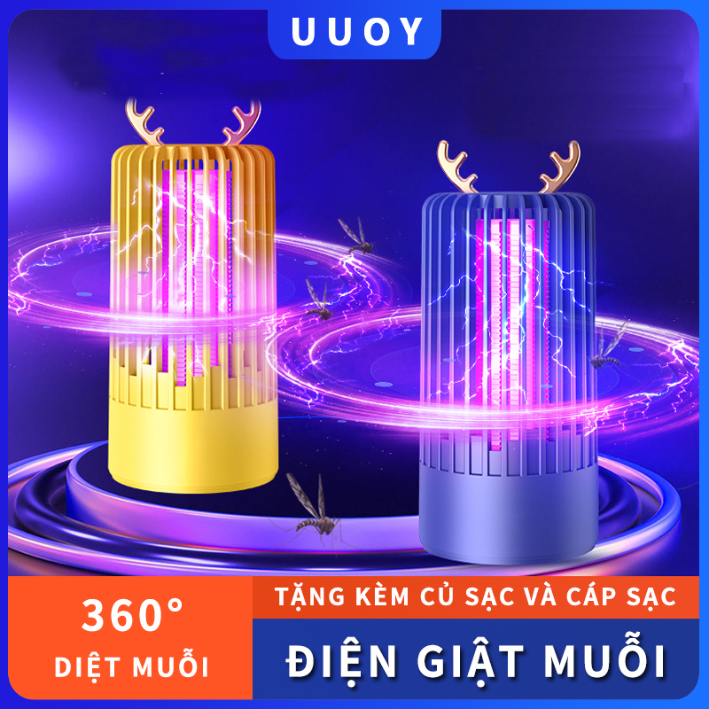 Đèn bắt muỗi,máy bắt muỗi thông minh,đèn máy diệt muỗi công nghệ đèn led tím mô phỏng hơi thở con người,cắm cổng USB