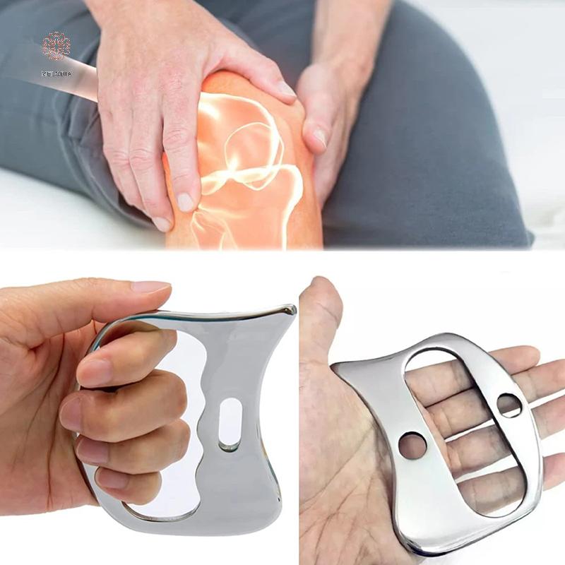 MELODIA Thép không gỉ gua SHA Massager cơ bắp scraper kim loại cạo công cụ cơ thể mô sâu fascia mặt thư giãn massage cơ thể định hình