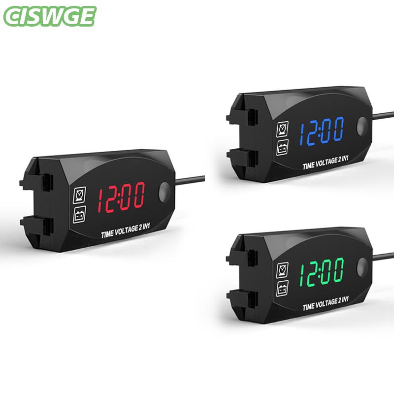 [CISWGE Motor Vehicle] นาฬิกาอิเล็กทรอนิกส์กันน้ำ2ใน1, IP67กันน้ำกันฝุ่นจอแสดงผลดิจิตอล ราคา 165 บาท*ส่งฟรี