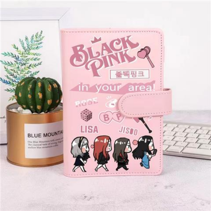 Girl Group BLACKPINK Pink Notebook Lisa Cute Girl Hand Ledger Looks Good Ins Style Diary Student SYY