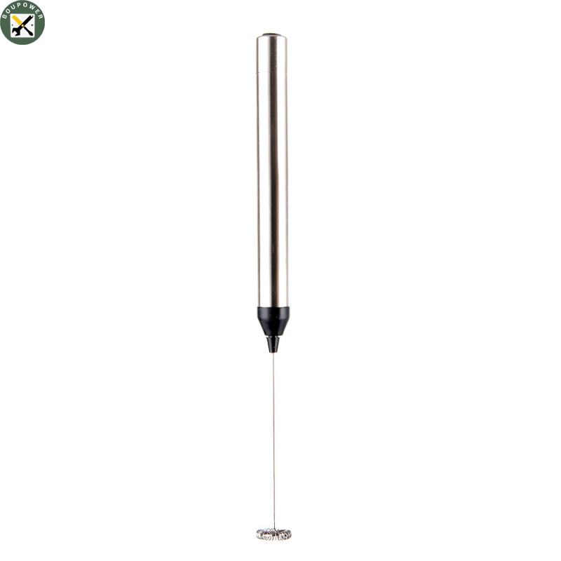 Lzclover IN stock Stainless Steel Electric Milk Frother with Bracket Hand