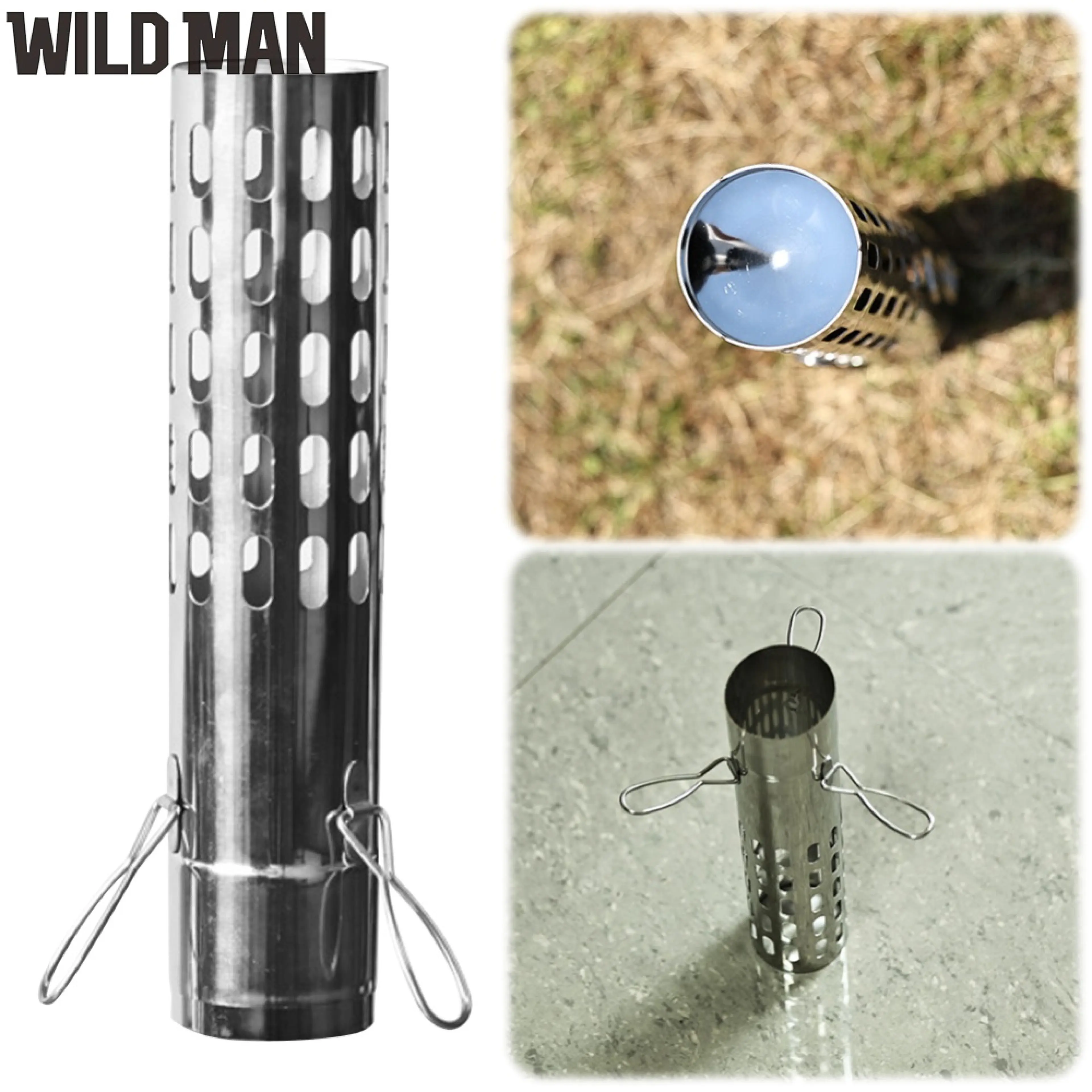 Stainless Steel Chimney Tube with Spark Arrestor for Camping and Hiking Stove Outdoor Cooking Safety Gear