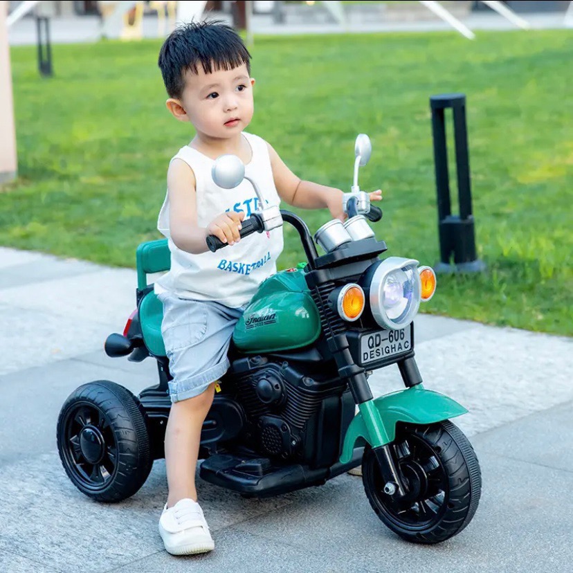 Trẻ Em Xe Máy Điện Ba Bánh 1-5 Xe Đồ Chơi Điều Khiển Từ Xa Sạc Pin Cho Bé Trai Bé Gái