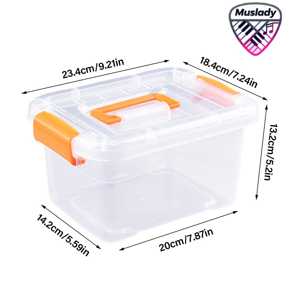 MUSLADY Storage Latch Box ถังเก็บของแบบพกพาพร้อม Latching Buckles Heavy Duty Handle สำหรับของเล่น ราคา 104 บาท*ส่งฟรี