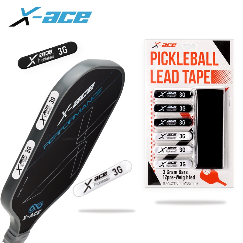 DEERFAMY Pickleball Lead Tape - 12 Pre-Weighted 3g Bars For Paddle Balance & Power Control