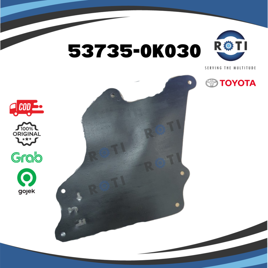 TOYOTA 53735-0K030 SEAL FR FNDR APR UPR FOR INNOVA KUN40 TGN40 TGN41 Harga 16,390 rupiah*Gratis Ongkir