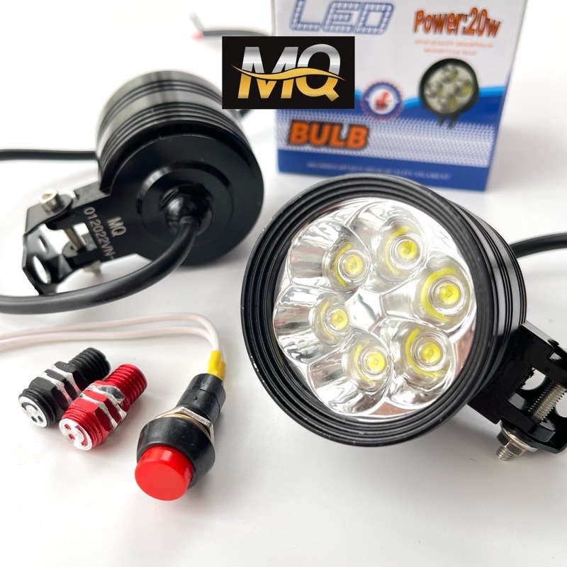 Đèn trợ sáng l6 ngắn sáng mạnh đèn trợ sáng l4 ngắn 3 chế độ m3mini