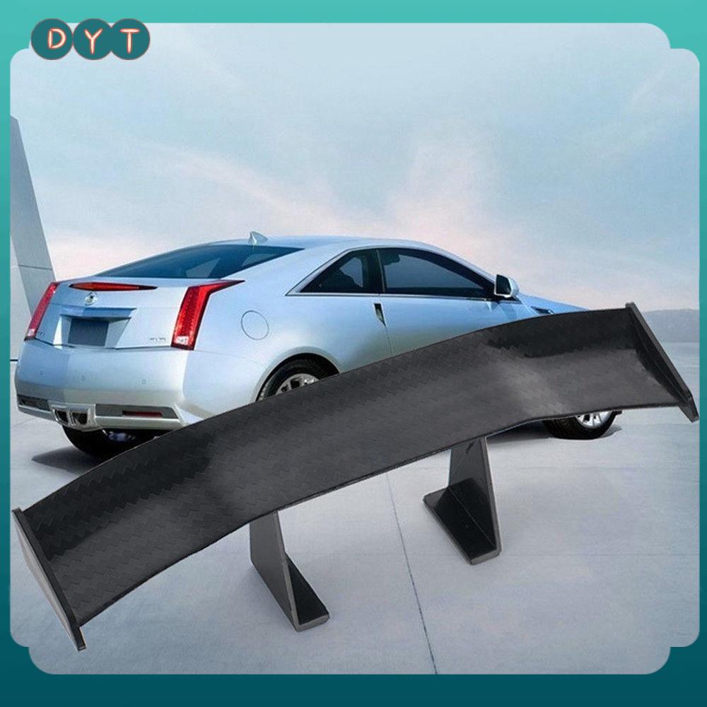 DYT Cung cấp ô tô Cài đặt chất kết dính Màu đen Cánh thân sau Sợi carbon Trang trí đuôi xe Spoiler nhỏ