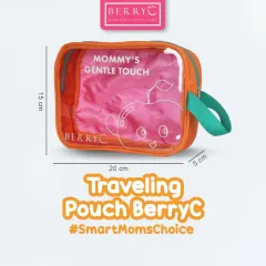 BerryC Pouch Travel Organizer Tas Kosmetik Transparan 20 x 5 x 15 Cm Waterproof Tas Jinjing