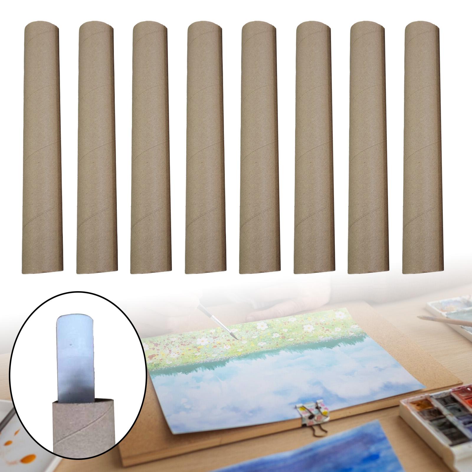 Baynie 8 cái gửi thư ống cho Áp phích, nghệ thuật, hàng thủ công cho vận chuyển và lưu trữ bìa cứng dày ống thủ công ống tròn thủ công CuộN