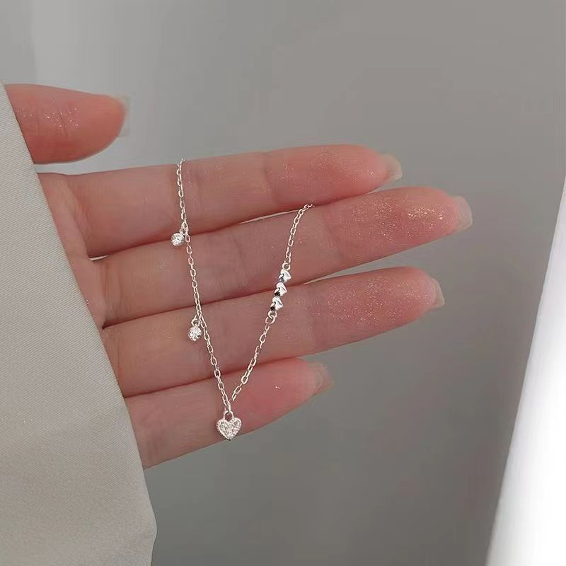 Hoa hậu thời trang gia dụng tính khí nhỏ Vòng Tay Trái Tim Cá Tính O Chuỗi vòng đeo tay cho nữ phụ nữ tiệc cưới sinh nhật quà tặng trang sức