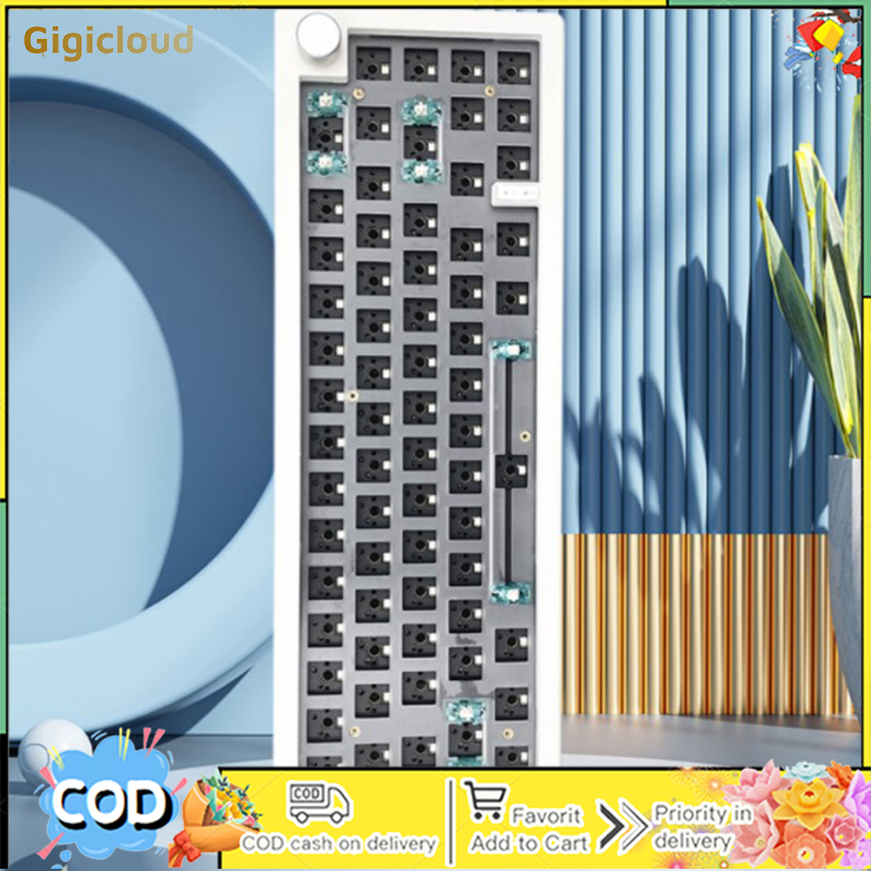 Gmk67 3-mode Diy Mechanical Keyboard Kit Hot-swappable Rgb Backlight Keyboard Compatible For Ios Android ราคา 8,563 บาท*ส่งฟรี